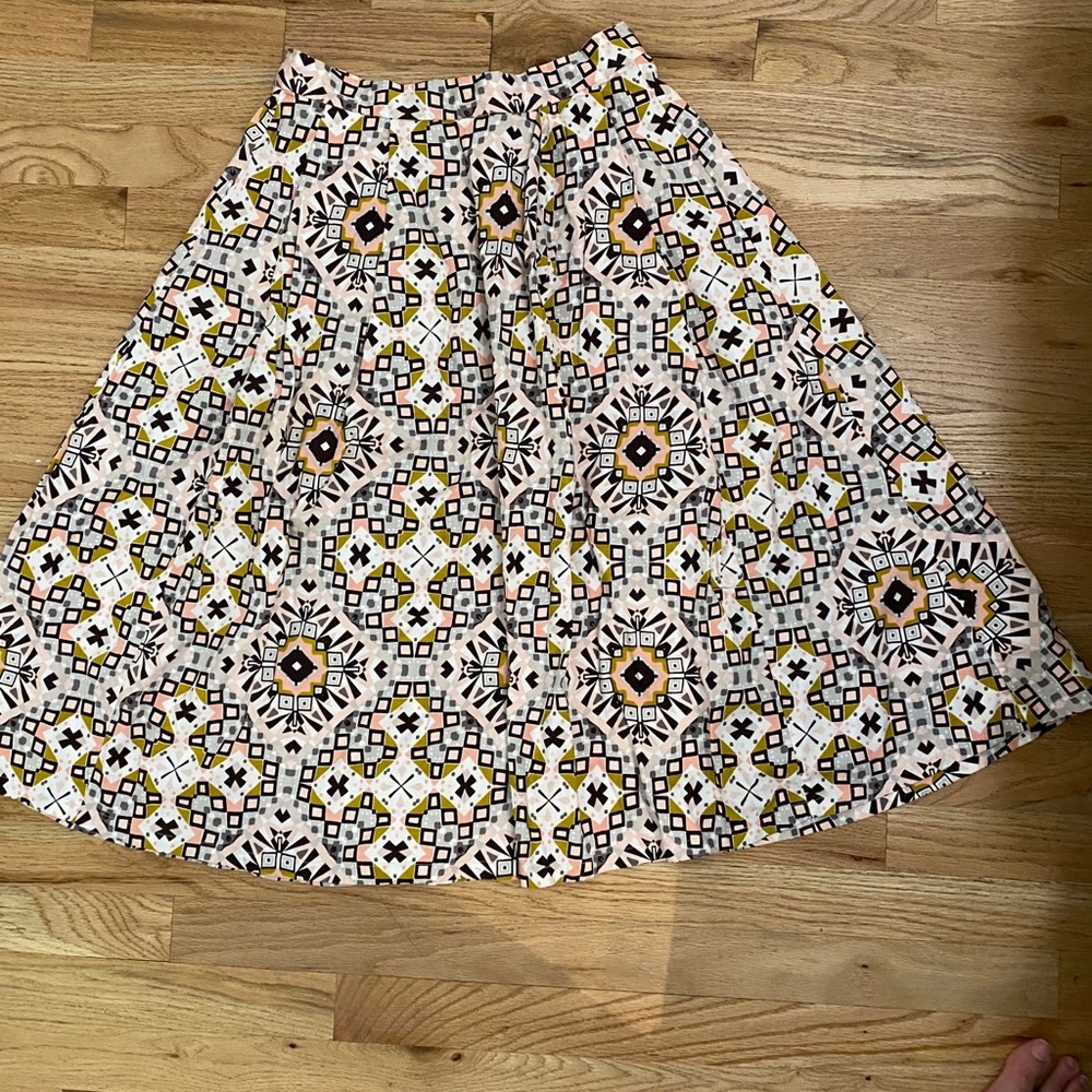 French Connection Geometric Midi Skirt